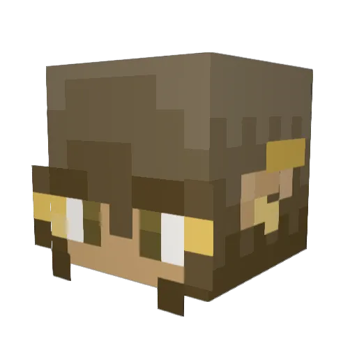samallana Minecraft avatar head, 3D render