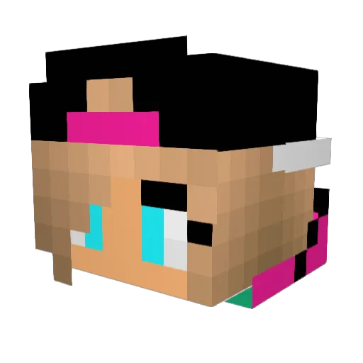 samantha102004 Minecraft avatar head, 3D render