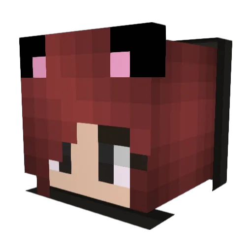 samanthahultgren Minecraft avatar head, 3D render