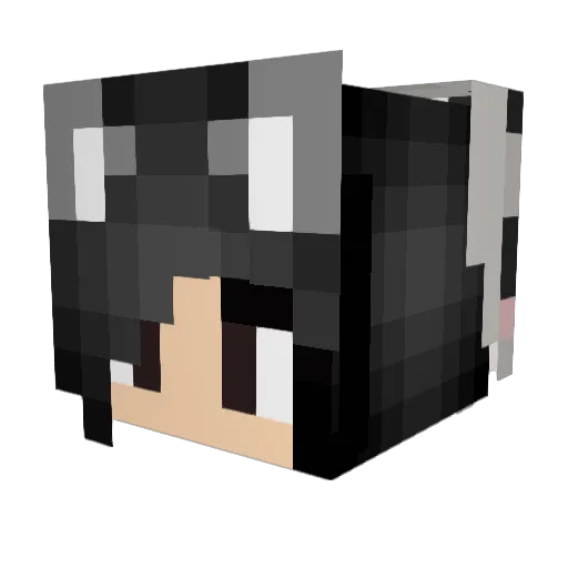 samanthalover Minecraft avatar head, 3D render