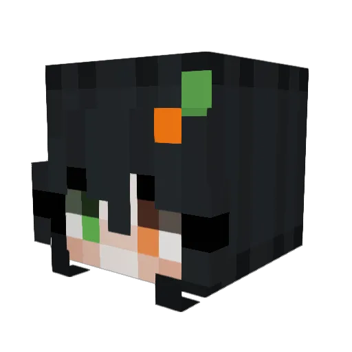 samanthanbhd Minecraft avatar head, 3D render