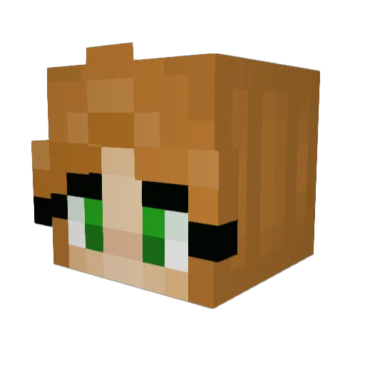 samantharosy Minecraft avatar head, 3D render