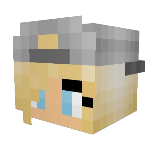 samanthasjn Minecraft avatar head, 3D render