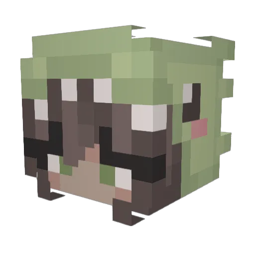 samarahx Minecraft avatar head, 3D render