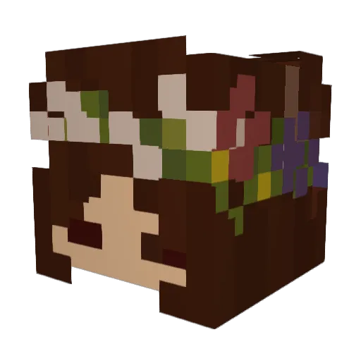 samaseemo Minecraft avatar head, 3D render