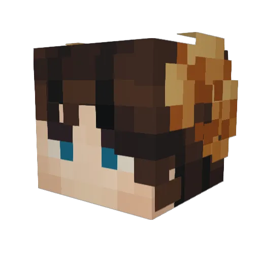 samaxis Minecraft avatar head, 3D render