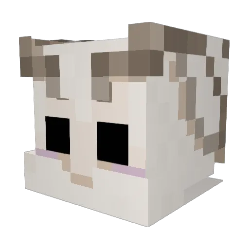 samayuzame Minecraft avatar head, 3D render