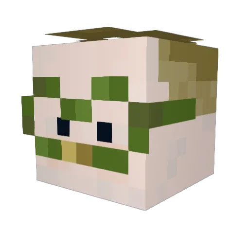samb_rules Minecraft avatar head, 3D render