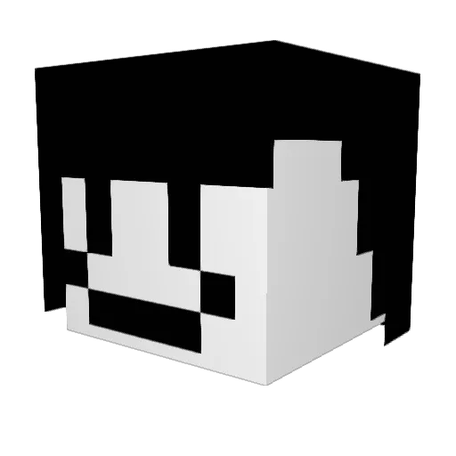 sambap Minecraft avatar head, 3D render