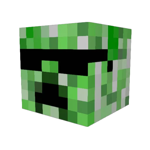 sambarnett Minecraft avatar head, 3D render