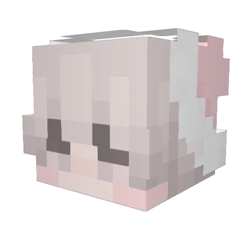 sambfu Minecraft avatar head, 3D render
