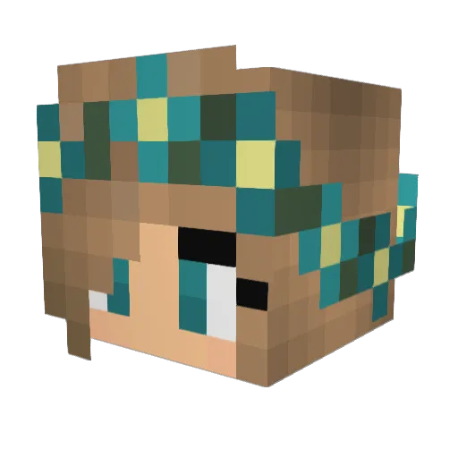 sambit123 Minecraft avatar head, 3D render
