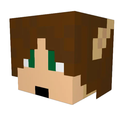sambomister Minecraft avatar head, 3D render