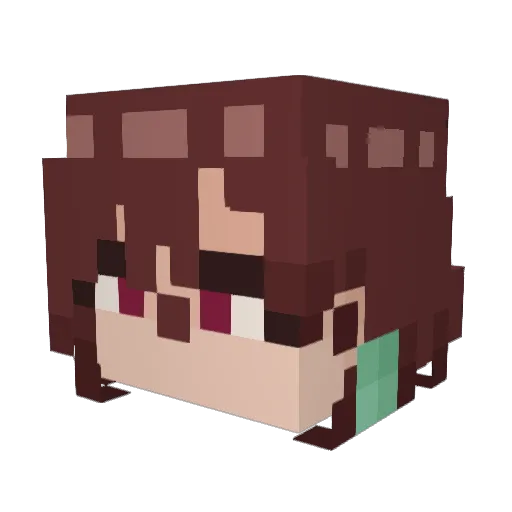 sambozi Minecraft avatar head, 3D render