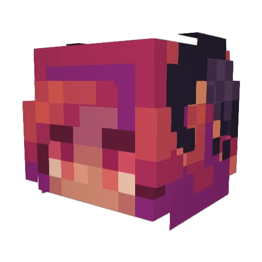 sambunyard Minecraft avatar head, 3D render