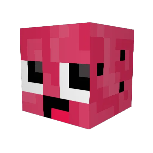 samcle Minecraft avatar head, 3D render