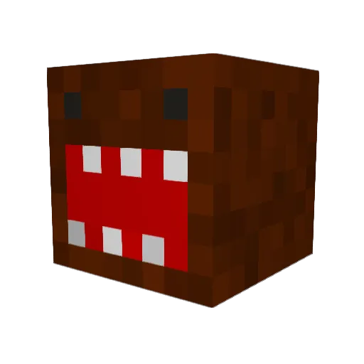 samcollan Minecraft avatar head, 3D render