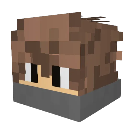 samcprd Minecraft avatar head, 3D render