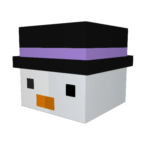 sameLife Minecraft avatar head, 3D render