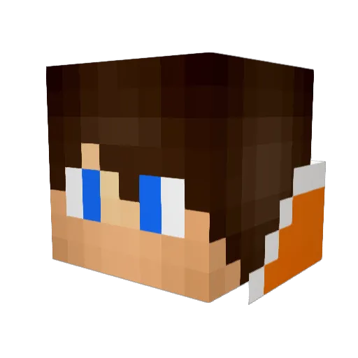 same_nk Minecraft avatar head, 3D render