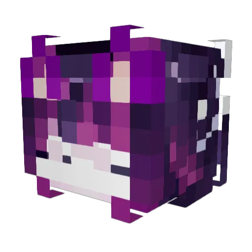 sameaw Minecraft avatar head, 3D render