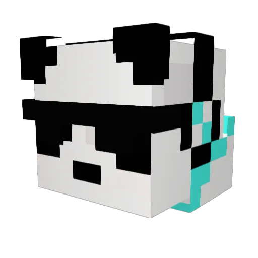 samecrafter Minecraft avatar head, 3D render