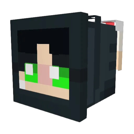 sameeKG Minecraft avatar head, 3D render