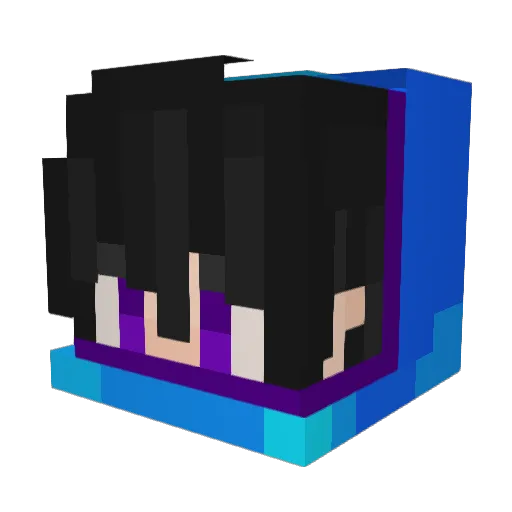 samelyt Minecraft avatar head, 3D render