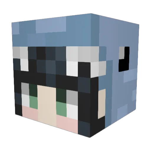 samemaru1618 Minecraft avatar head, 3D render