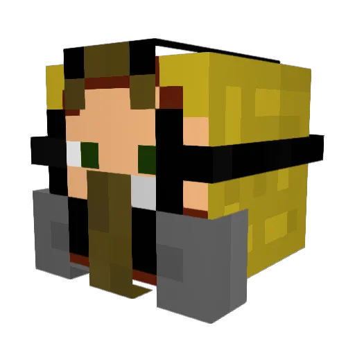 samexcuses Minecraft avatar head, 3D render