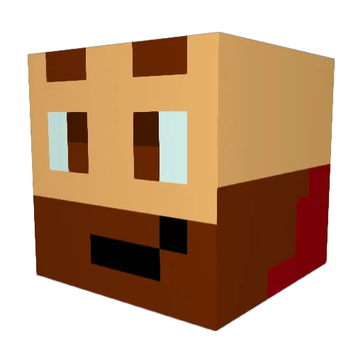 samfenton89 Minecraft avatar head, 3D render