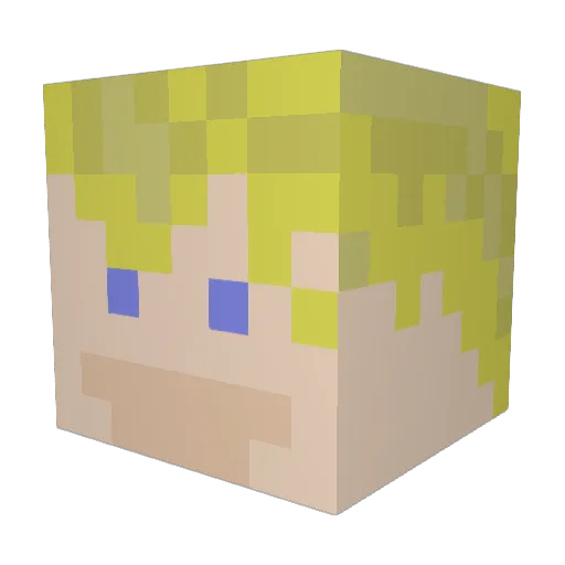 samfudge Minecraft avatar head, 3D render