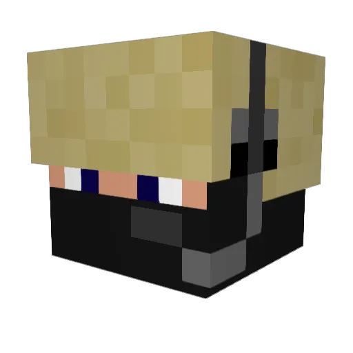 samgreenblatt Minecraft avatar head, 3D render
