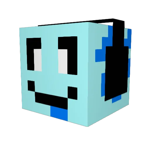 samhammit Minecraft avatar head, 3D render
