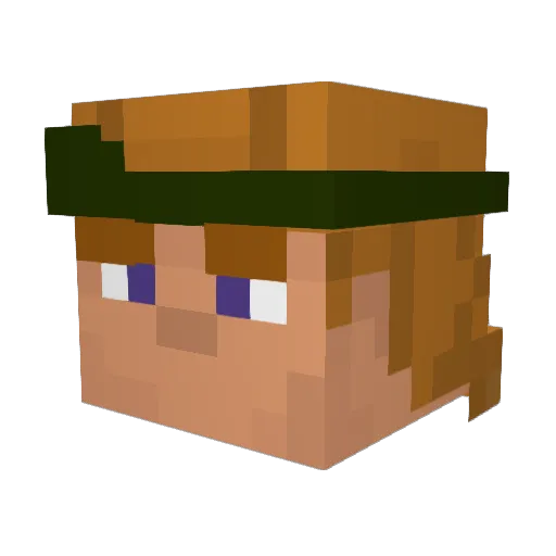 samheors Minecraft avatar head, 3D render