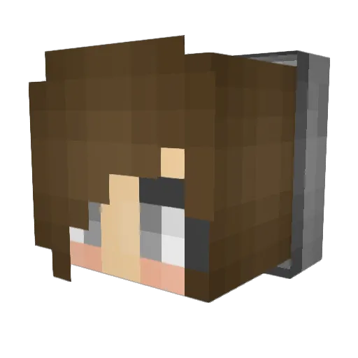 samhubz Minecraft avatar head, 3D render