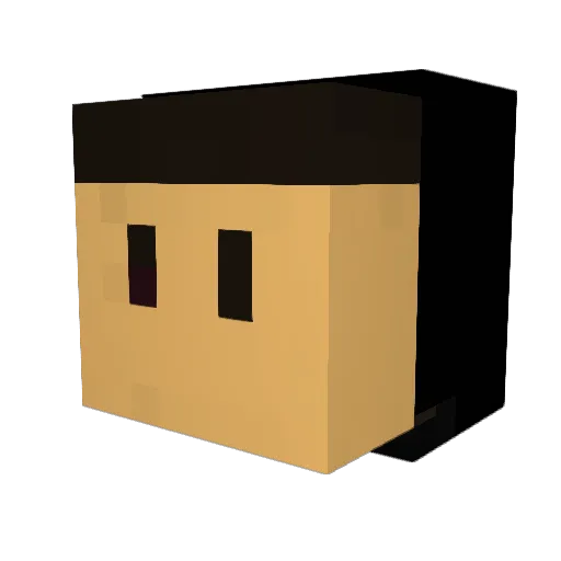 samiPOG Minecraft avatar head, 3D render