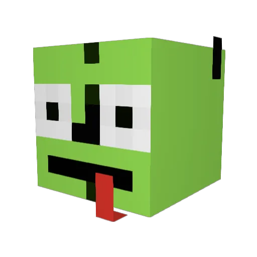samiamz Minecraft avatar head, 3D render