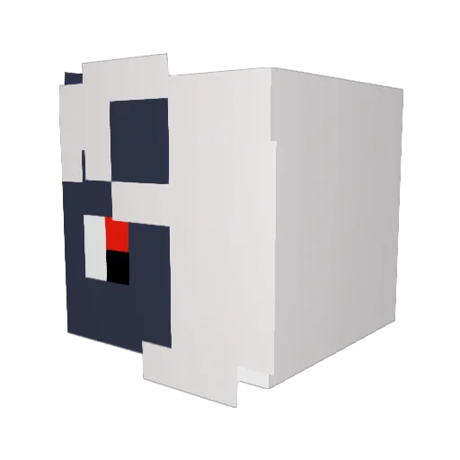 samienn Minecraft avatar head, 3D render