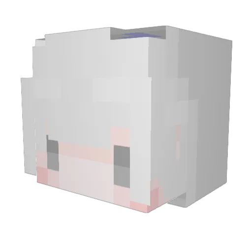 samige Minecraft avatar head, 3D render