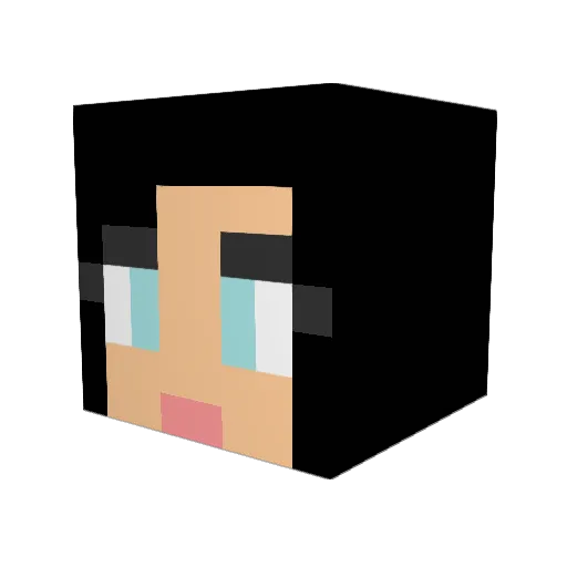 samikitten Minecraft avatar head, 3D render