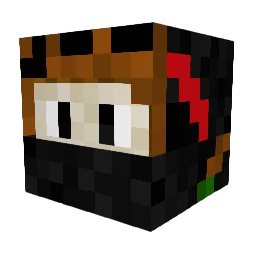 samimuhi Minecraft avatar head, 3D render