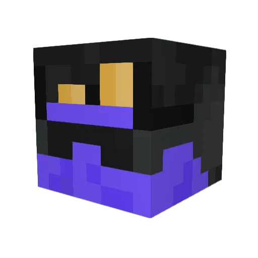 samirkin Minecraft avatar head, 3D render