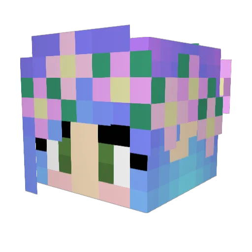 samisaturn Minecraft avatar head, 3D render