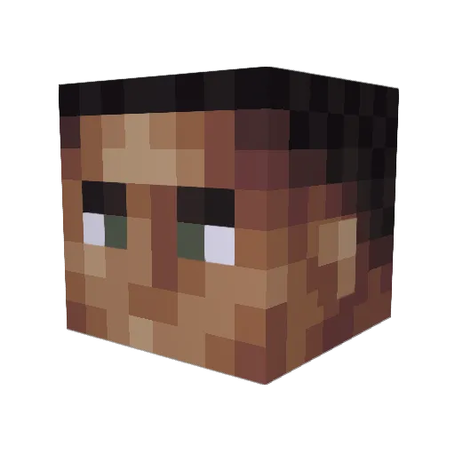 samisew2 Minecraft avatar head, 3D render