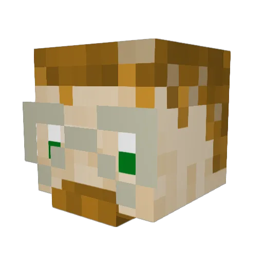 samkent Minecraft avatar head, 3D render