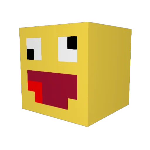 samlepuissant Minecraft avatar head, 3D render