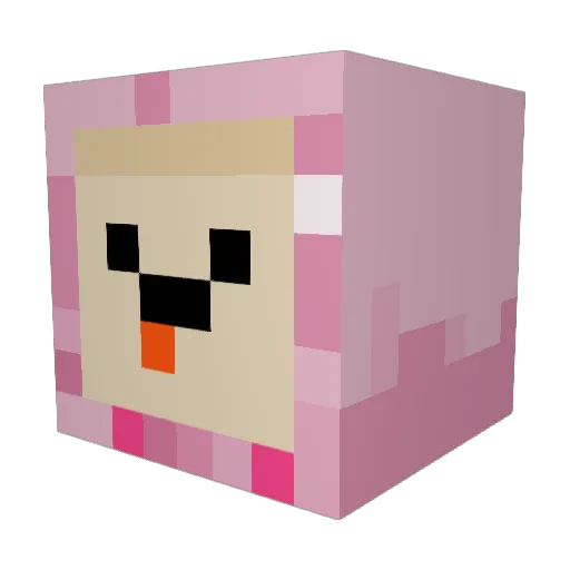 samlikesglue Minecraft avatar head, 3D render