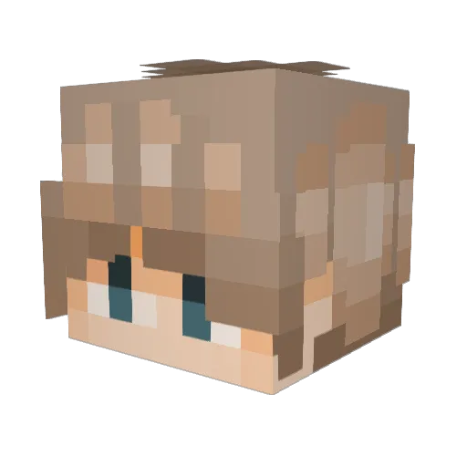 samlol_ Minecraft avatar head, 3D render