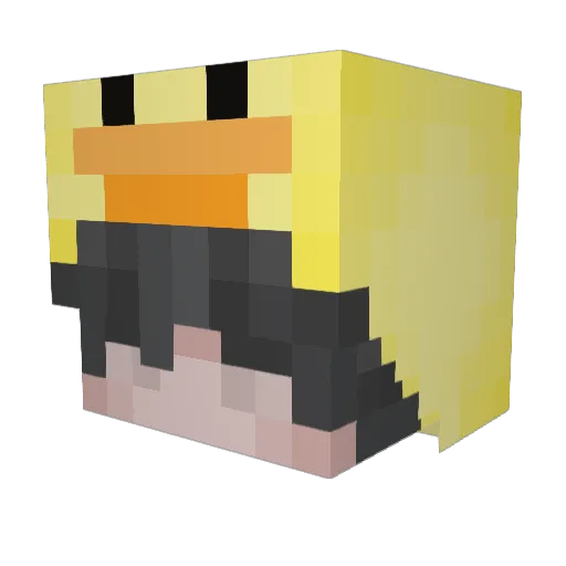 sammaggio Minecraft avatar head, 3D render